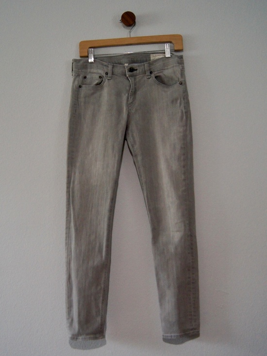 Rag & Bone The Dre Women’s 28 Aged Grey Jeans W1590K120AGG USA - Picture 2 of 10